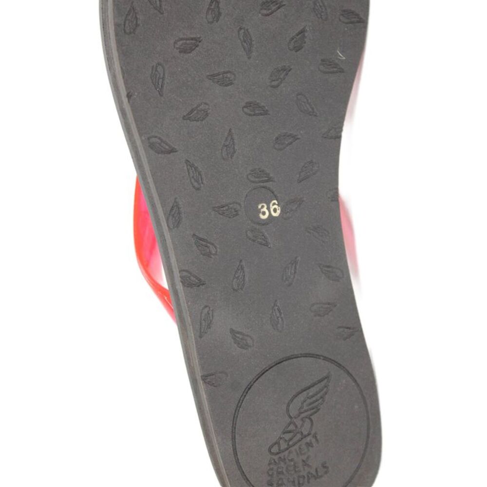 Ancient Greek Sandals Womens Slip-On Thong Flip-Flops Red Size 6 - Picture 5 of 5